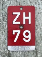Velonummer ZH 79