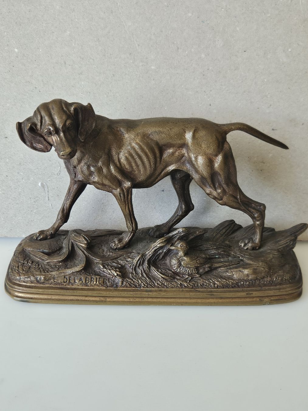 Statuette: Bronze Figur E.DELABRIERRE – Usato da Adlikon b.Regensdorf venduto da kuka02