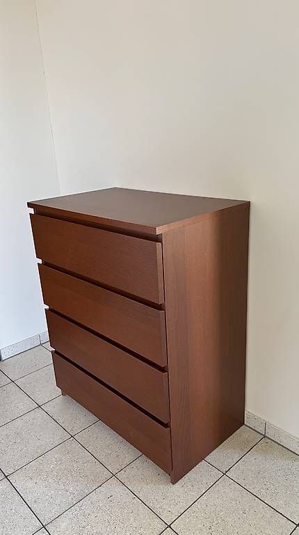 Commodes: Dunkelbraune IKEA Malm Kommode – D'occasion à St. Gallen par sunleister