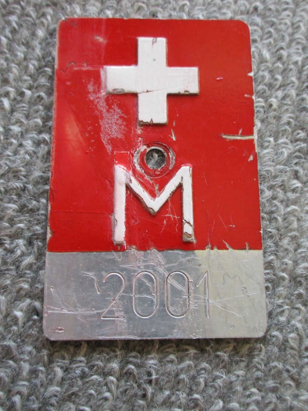 Armée suisse Ecriteaux: Militär-Velonummer "M 2001" der Schweizer Armee – D'occasion à Schafisheim par reno007 3