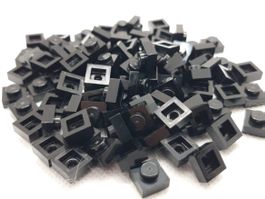 Lego 100 Stk. Plate 1x1 schwarz (neu)