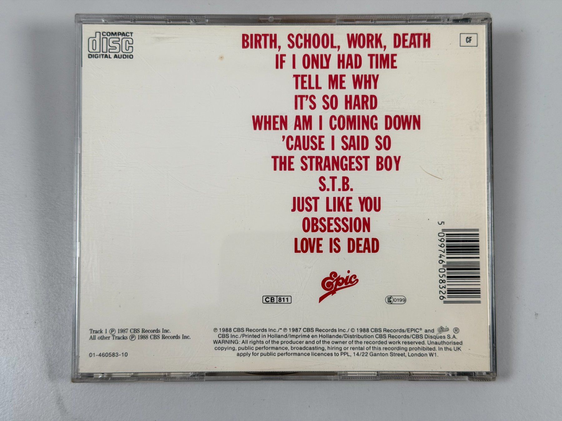 CD: Godfathers Birth School Work Death CD 1987 – Usato da Winterthur venduto da whg_y7rz 1