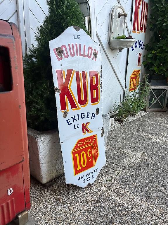 Maggi Insegne: Emailschild/ plaque émaillée KUB – Usato da Coppet venduto da squ_wy2d