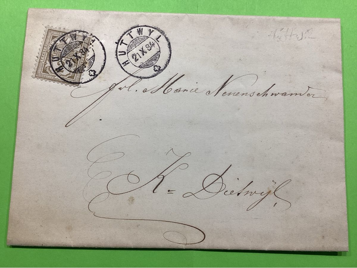 Tutti i francobolli: Faltbrief von 1884 – Usato da Thun venduto da soernst