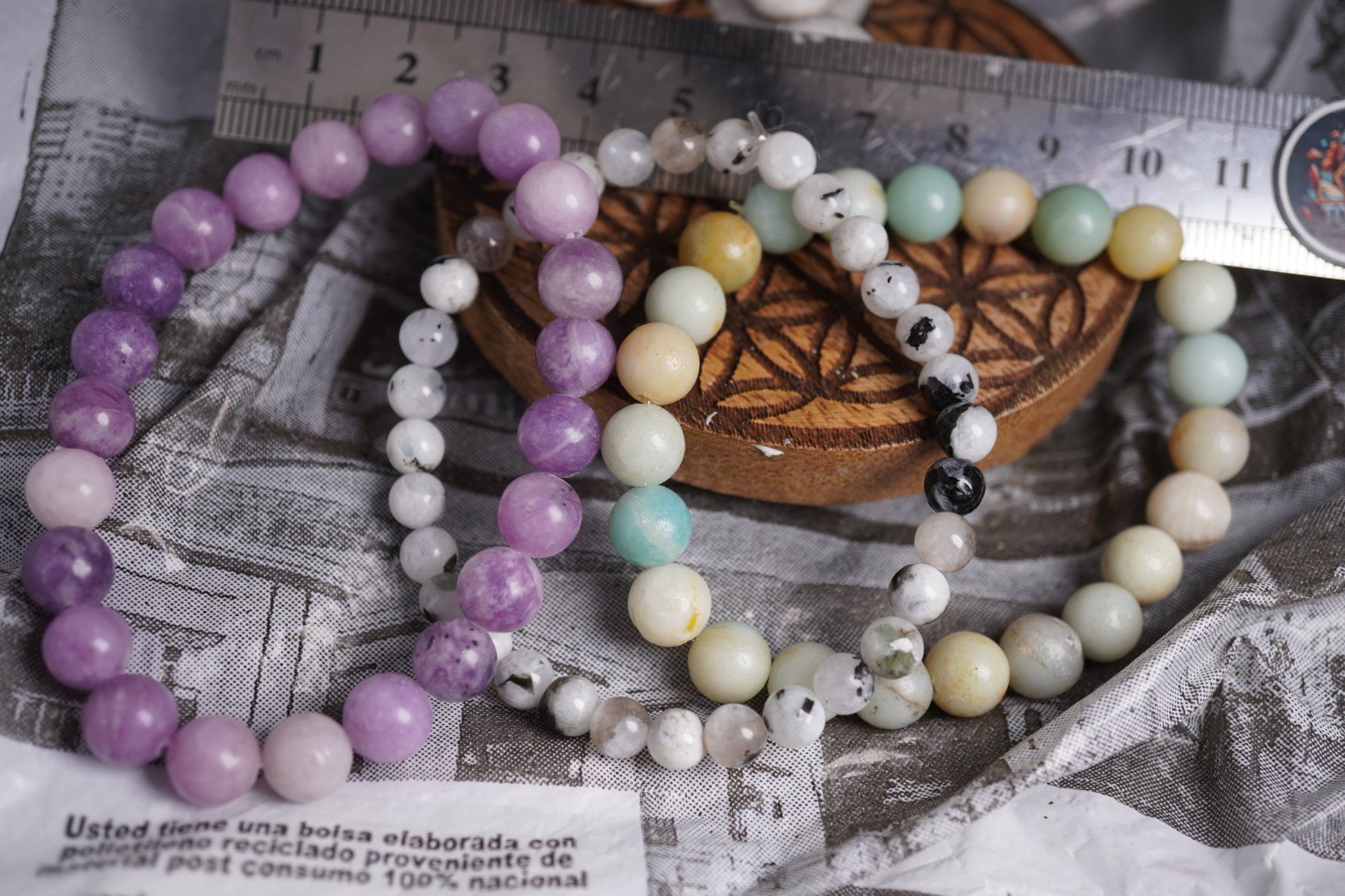 Minerali & Pietre curative: 3 x  Kugel Armbänder    ab 1.-      (Räumung!) – Nuovo e nell'imballaggio originale da Eschenbach SG venduto da topstone 3