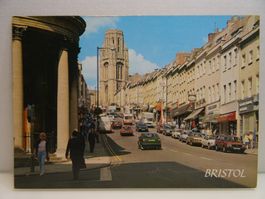 Vintage Postkarte Bristol England Park Street 80er Jahre