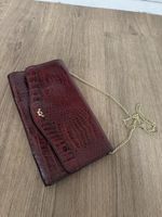 Vintage Tasche Clutch weinrot