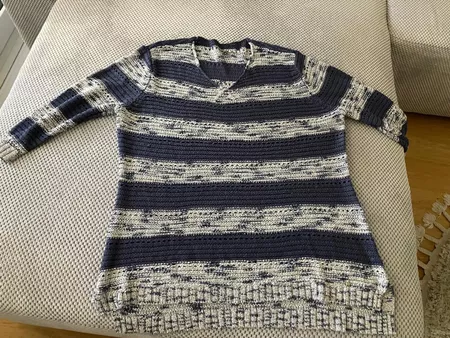 3/4 Arm Pullover gestreift Grösse L