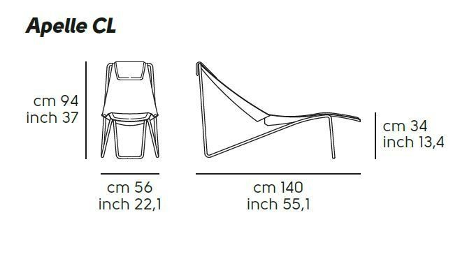 Sedie a sdraio: Chaise Longue CL Apelle - Midj – Nuovo (secondo la descrizione) da Uster venduto da Otomate 1