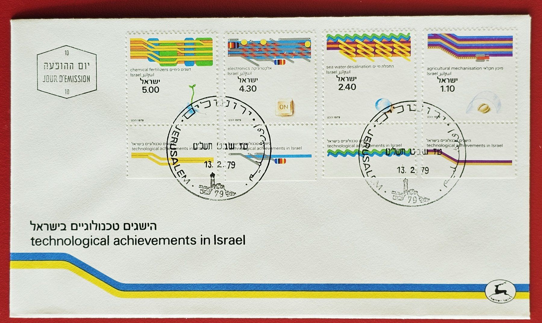 Tutti i francobolli: ISRAEL TECHNISCHE ERRUNGENSCHAFTEN FDC 1979 – Nuovo (secondo la descrizione) da Düdingen venduto da Quartierstrasse