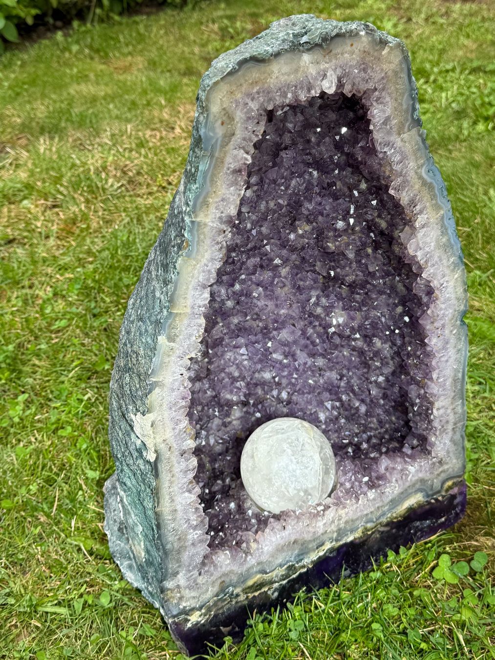 Stagni & Fontane ornamentali: Grosser Amethyst Drusen Brunnen – Usato da Stein AG venduto da choroazon 3