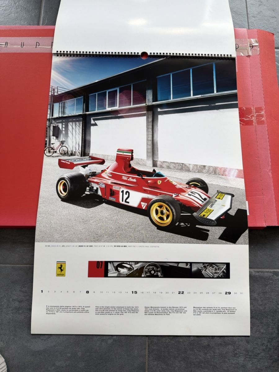Ferrari Kalender: Original Ferrari Kalender aus 2012 – Gebraucht aus Wolfwil von Rolex1 6