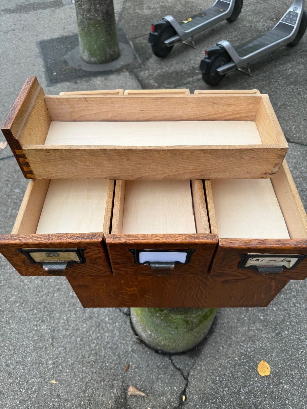 Sistemi di archiviazione: Antique card index box 4 drawers – Usato da Zürich venduto da Cola64 7