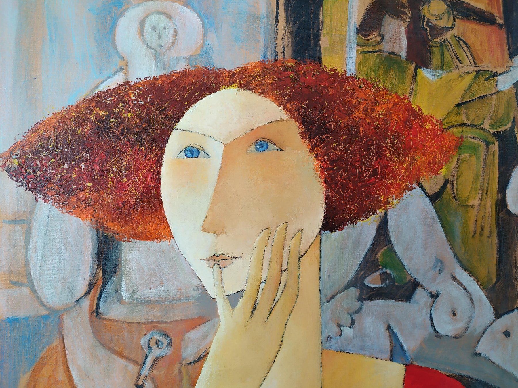 Dipinti: Tableau "A l'expo Picasso" de Collandre – Usato da Genève venduto da njia 3