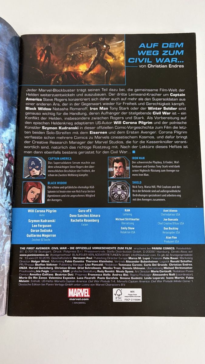 BD: Marvel Comic - the first avanger – Neuf (Voir description) à Bern par ece_nxk7 1