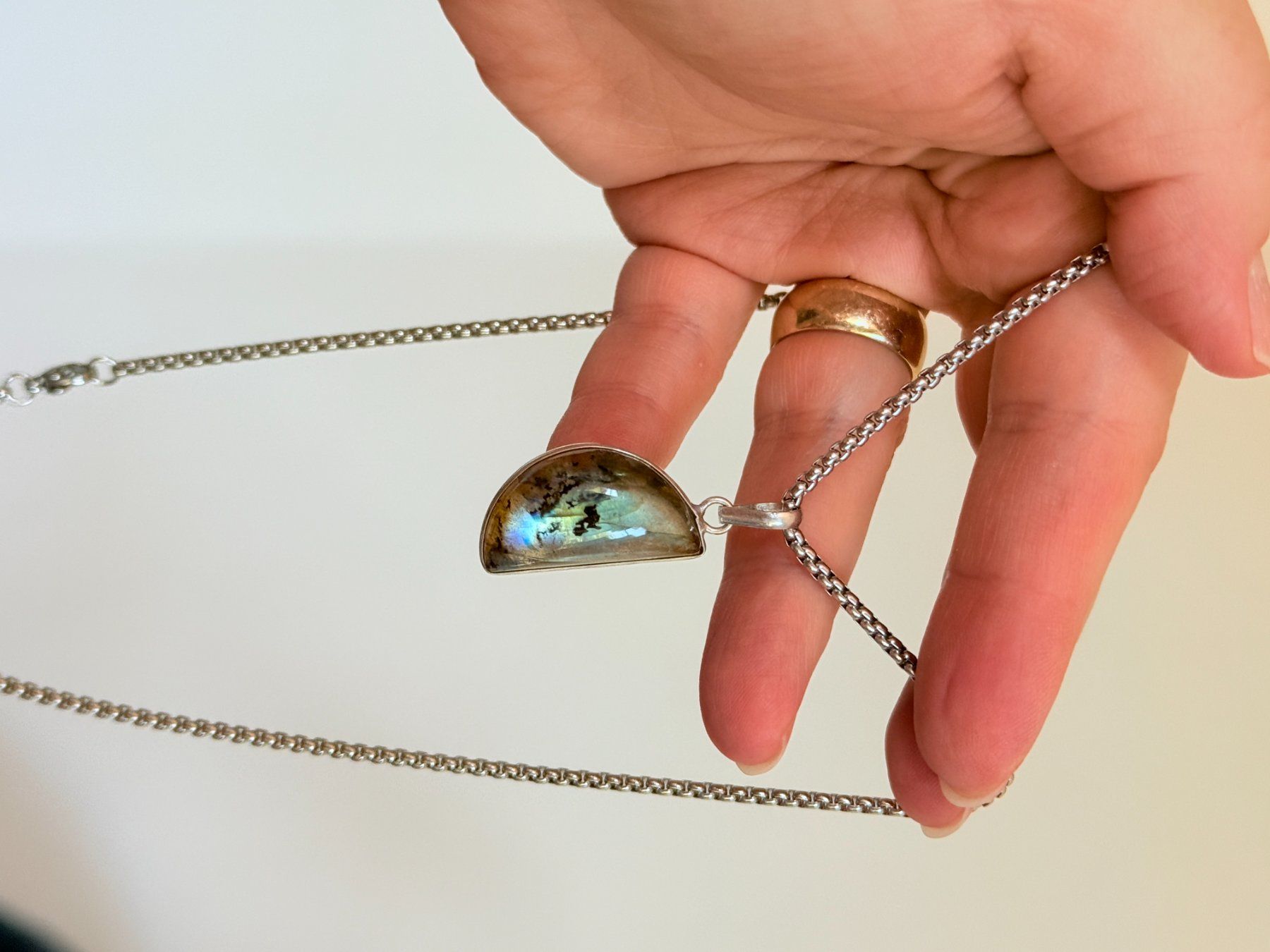 Catenine: Collier avec Labradorite – Nuovo e nell'imballaggio originale da Genève venduto da AWWA 4