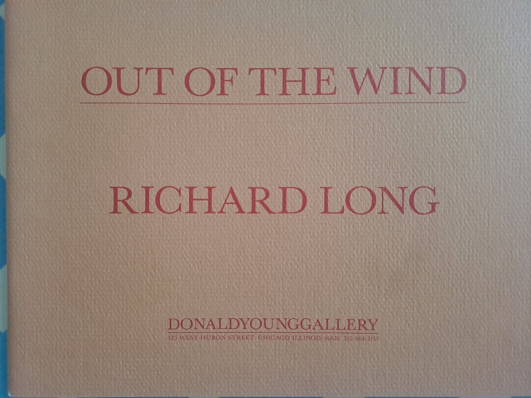 Bücher: Richard Long DONALDYOUNG GALLERY – Gebraucht aus LAUSANNE von KWEW