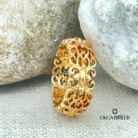 Filigraner Sterling Silber Ring 925 Grösse 52