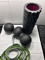 Faszien-Set: Faszienrolle, Duoball, Massageball & Yoga-Stret