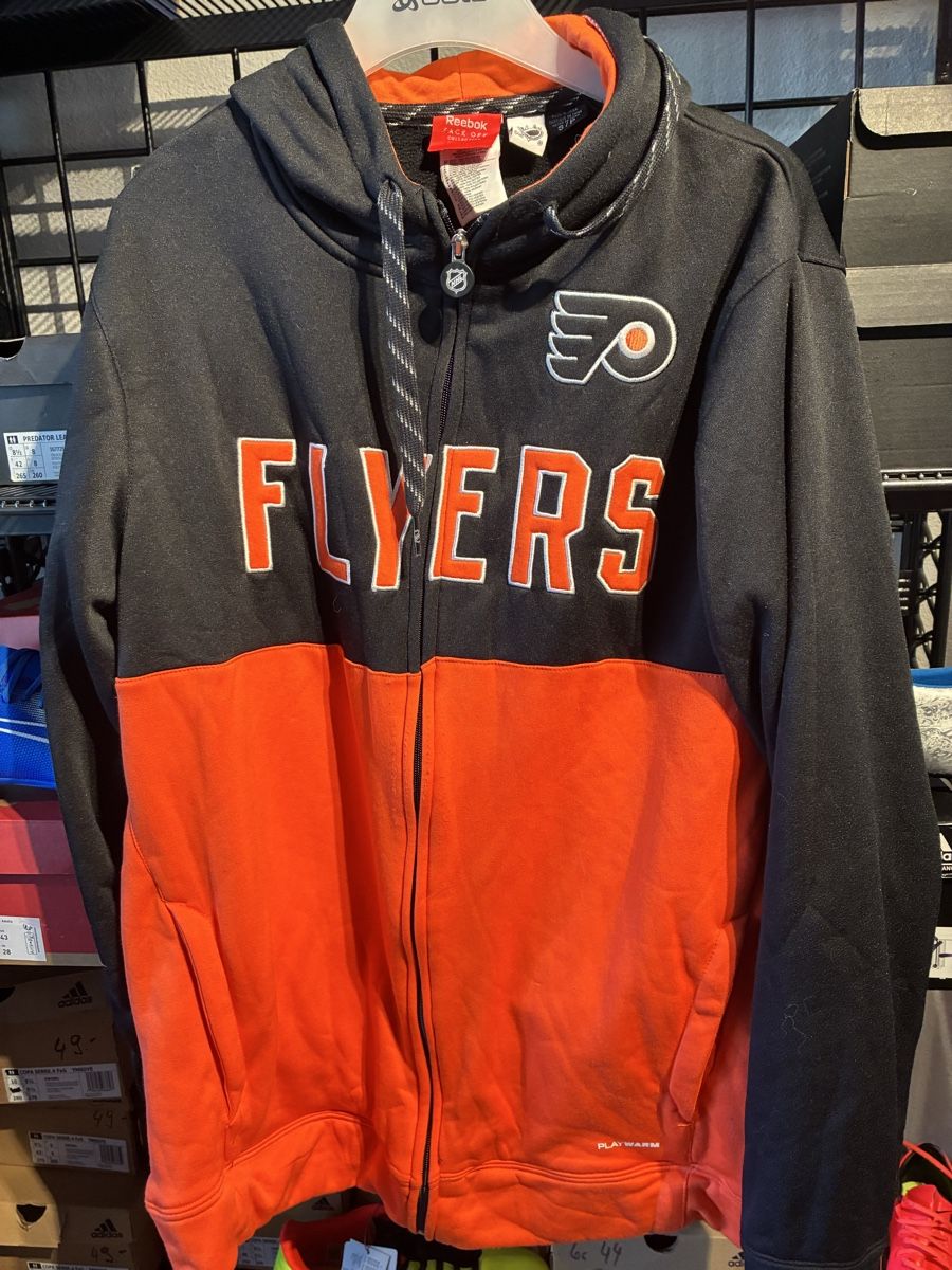Reebok Maglioni & Felpe: Reebok Philadelphia Flyers Kapuzenpullover Grösse S/P – Nuovo e nell'imballaggio originale da Zürich venduto da Msirco