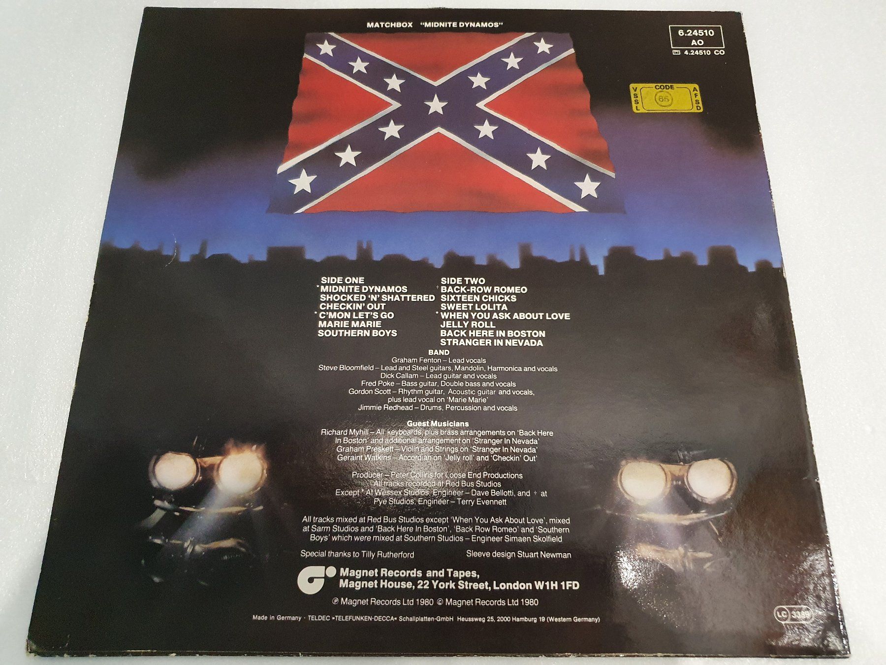 Dischi in vinile: Matchbox – Midnite Dynamos – Usato da Uster venduto da Vinyl-Leidenschaft 1