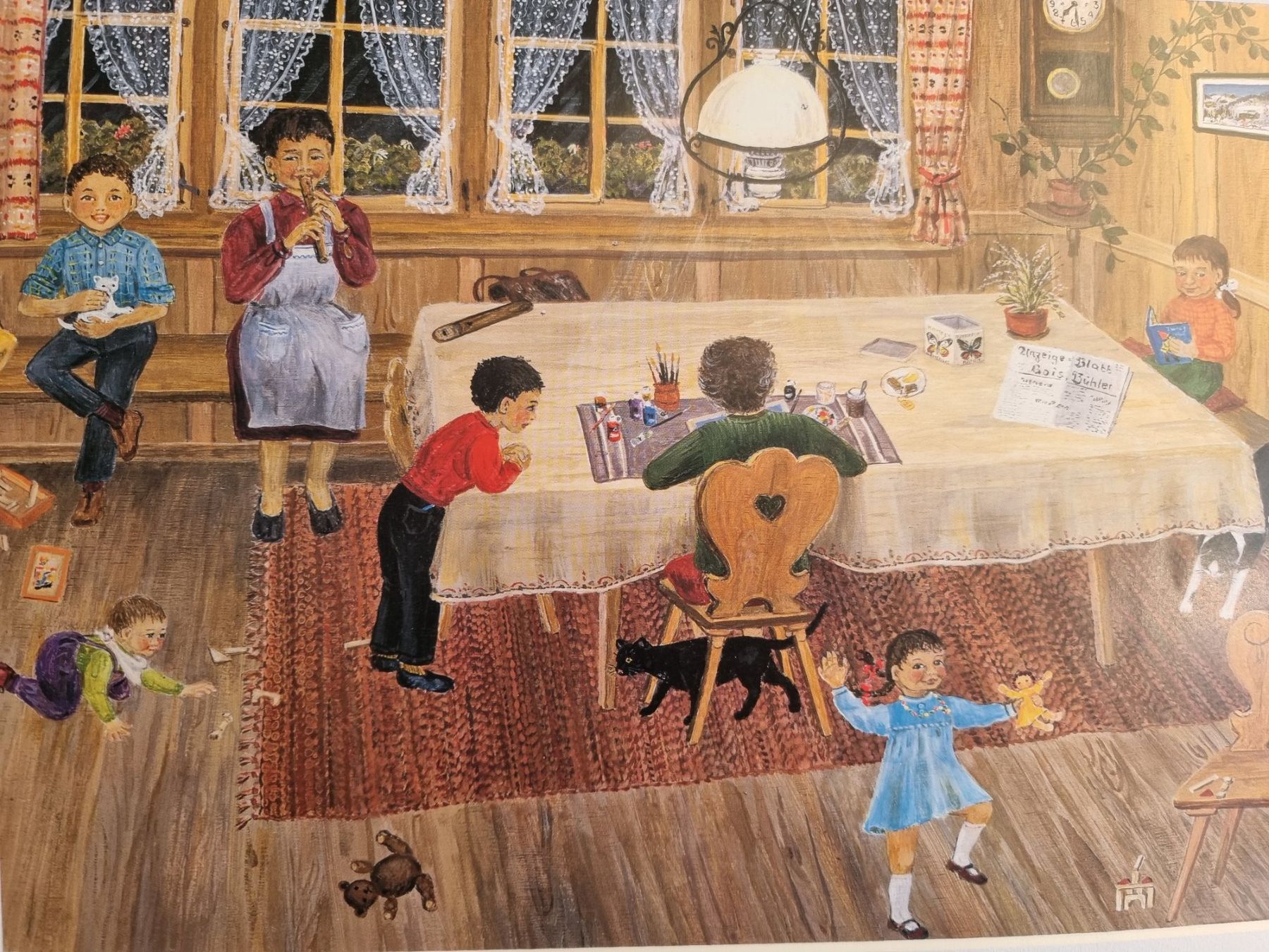 Foto & Immagini: FLÖCKLI DAS GEISSLEIN BILD VON LILLY LANGENEGGER – Usato da Gersau venduto da grafik-kunst 1
