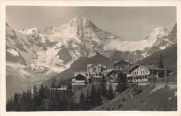 Mürren (BE) Panorama mit Eiger, Mönch und Jungfrau