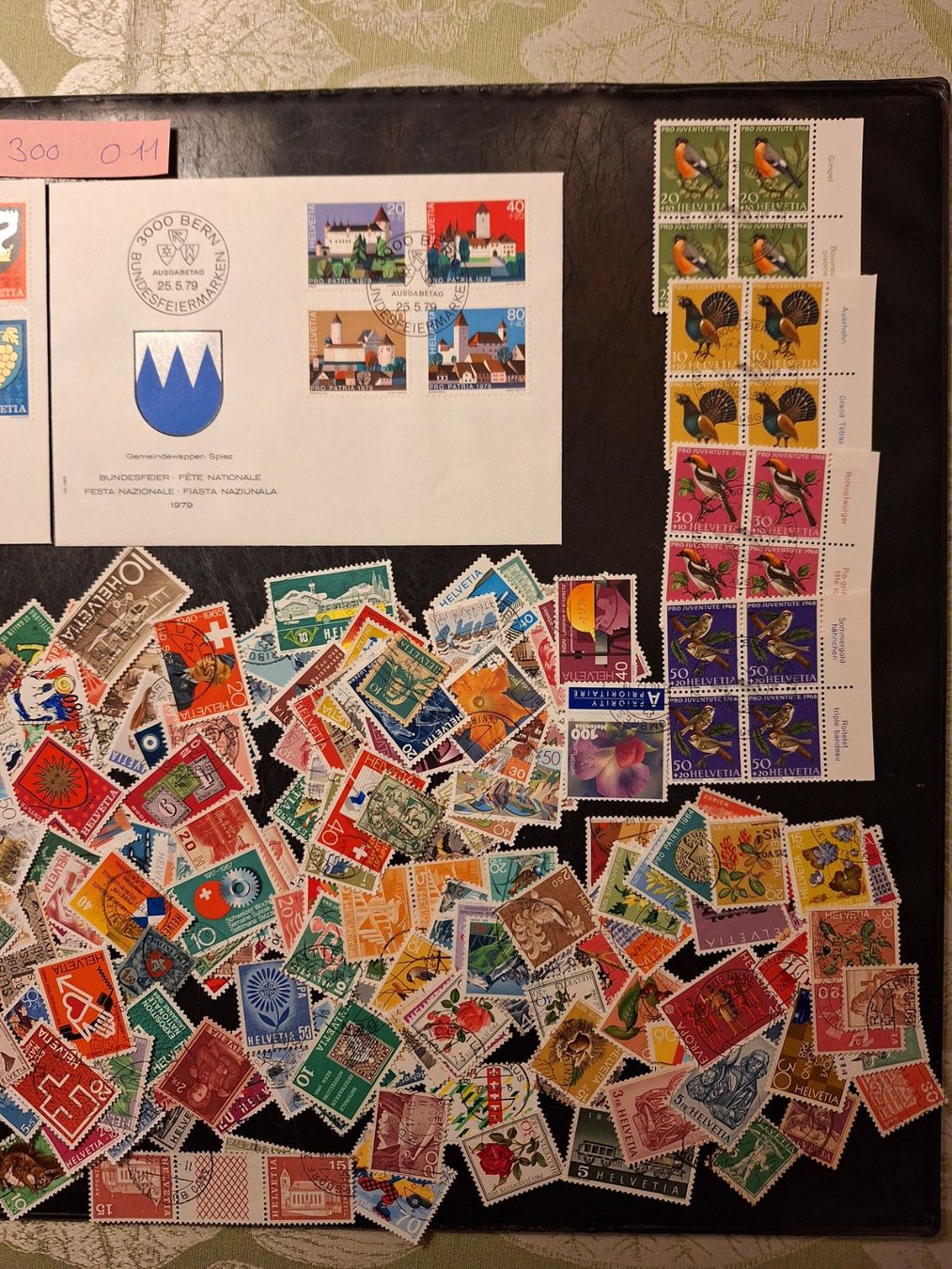 Alle Briefmarken: CH: 300 verschiedene gestempelte (011) – Gebraucht aus Genolier von Antoine30 2