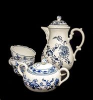 Zwiebelmuster Czechoslovakia Blue Onions "Meissen" 4 St./pce