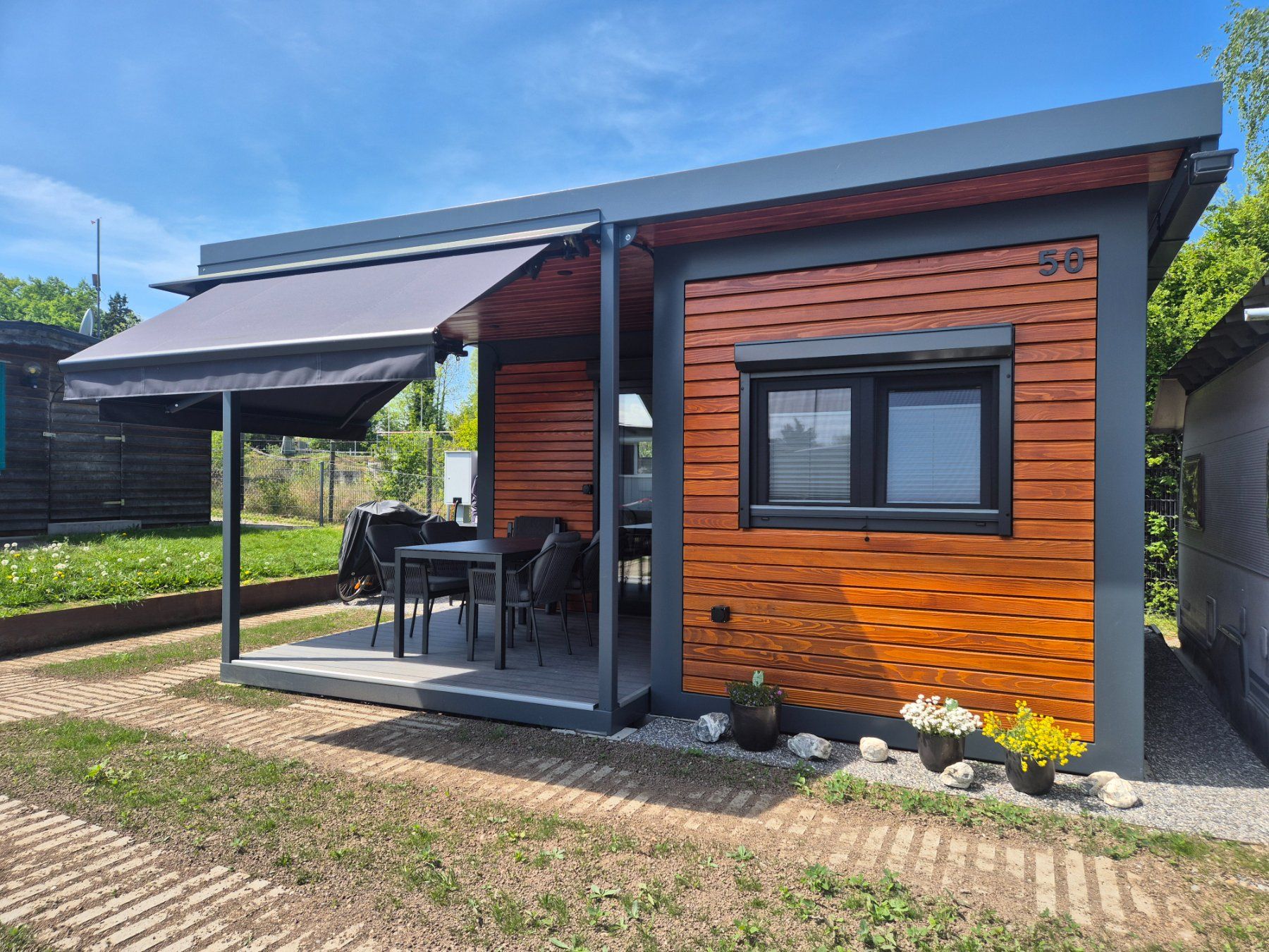 Conteneurs de construction: Gartenhaus, Tiny house, Container, Wohnmodul, Wohncontainer – Neuf (Voir description) à Galgenen par contdeluxe 1