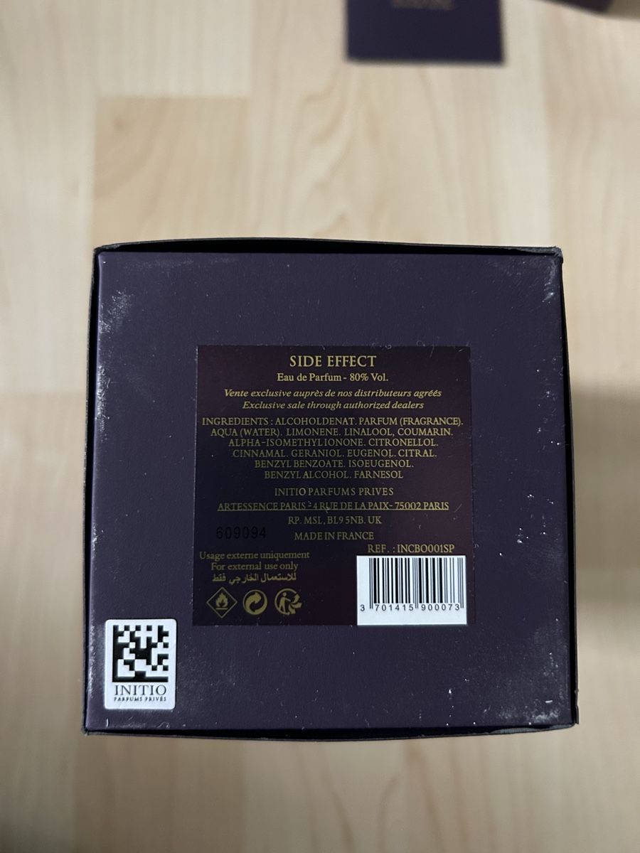 Initio Parfums & Eau de Toilette: Initio Side Effect Eau de Parfum - Füllstand 99% – Neuf (Voir description) à Bülach par Jayden1083 1