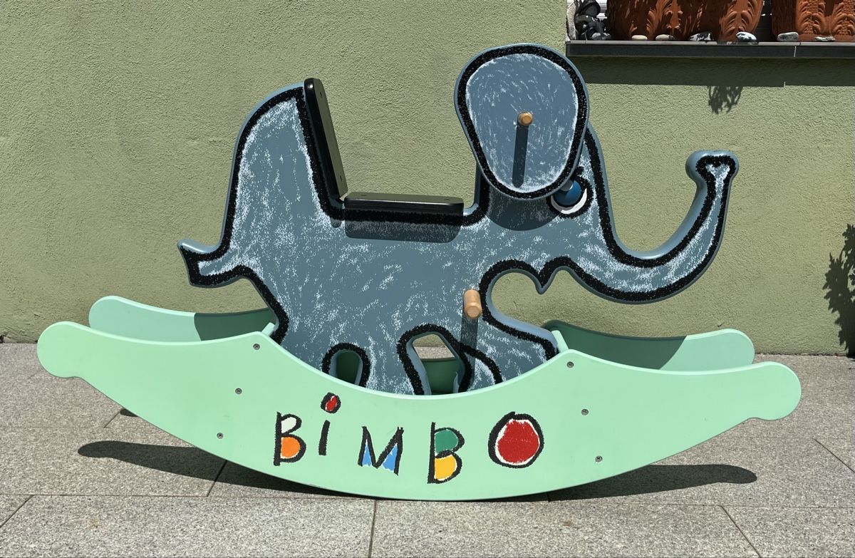Giocattoli: Schaukel-Elefant "Bimbo" aus Holz – Usato da Lenzburg venduto da Suppechaschper
