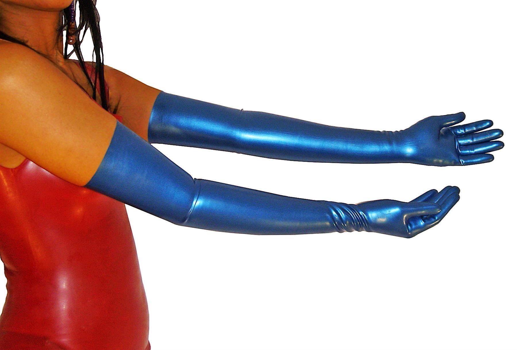 Handschuhe & Handstulpen: Latex Handschuhe lang 61cm -  Grösse 9 – Neu und originalverpackt aus Horn von looksrealgood 1