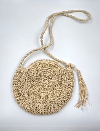 Basttasche, Strandtasche, Sommertasche, Boho Tasche, Hippie