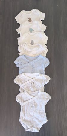 Lot de 7 bodies taille 50-56 pour bébé occasion