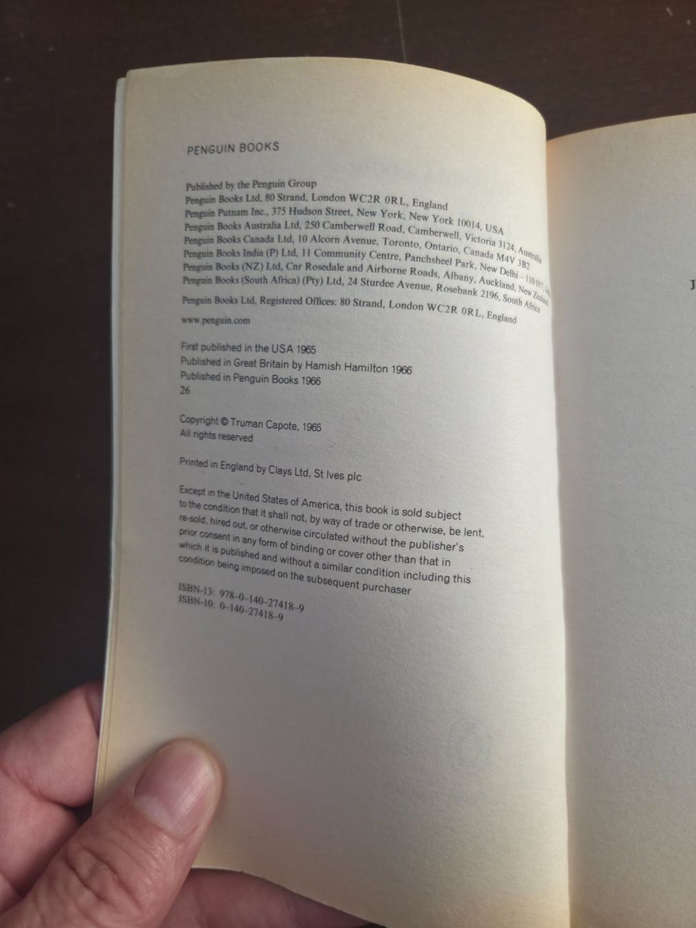 Libri: Truman Capote – In Cold Blood – Usato da Aldesago venduto da lusuardi 3