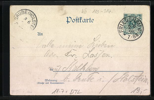 Cancelleria postale: Litho Berlin, Kgl. Schloss, Denkmal d. g – Usato da Berlin venduto da bartko-reher 1