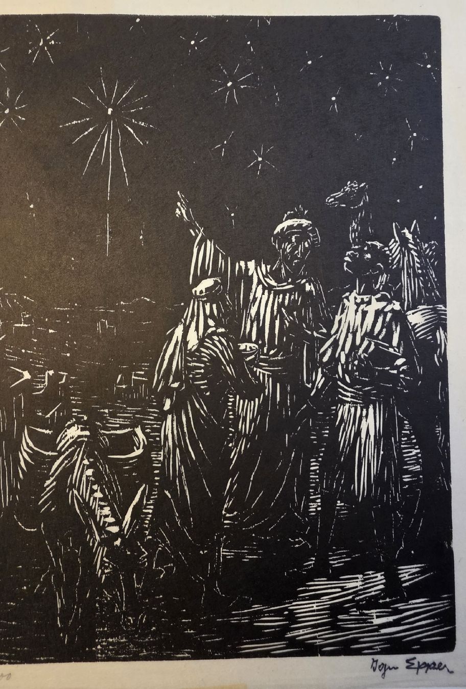 Gravures sur bois: Ignaz Epper Expressionist 99/100 Holzschnitt 40x33cm – D'occasion à Emmenbrücke par Kunstankaufverkauf9 4