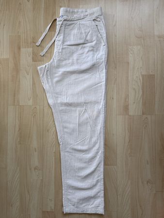 Baumwoll-Leinenhose beige Gr. 52-54/ NEU