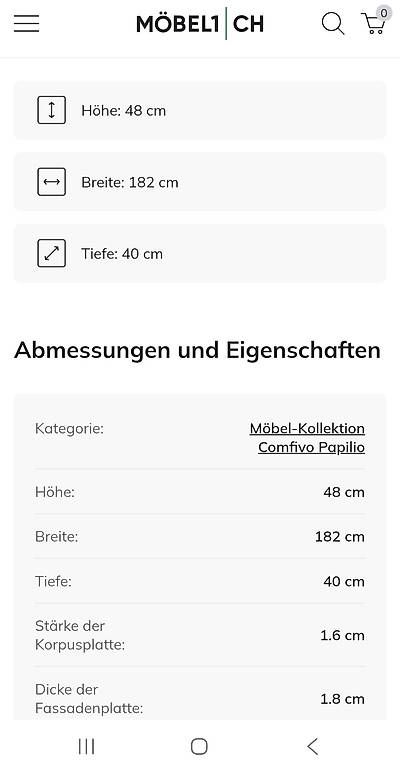 Mobili TV: Tv Möbel  – Nuovo e nell'imballaggio originale da Birrwil venduto da pet_r5fz 2