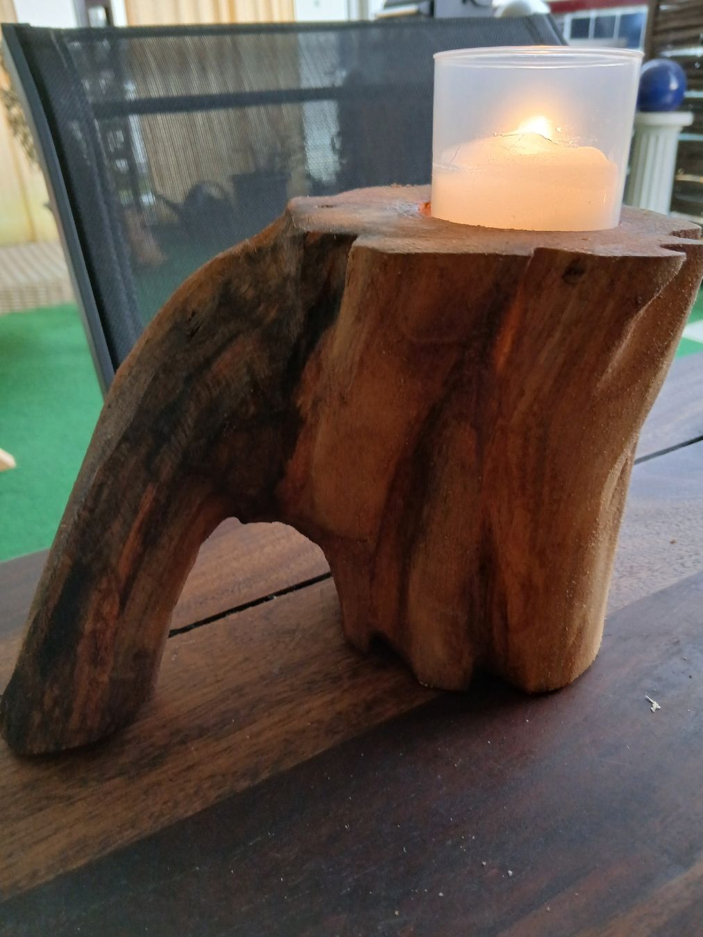 Tutte le decorazioni: Teelichthalter aus Holz mit Wachskerzen oder LED. – Nuovo e nell'imballaggio originale da Grosswangen venduto da hans0122 1