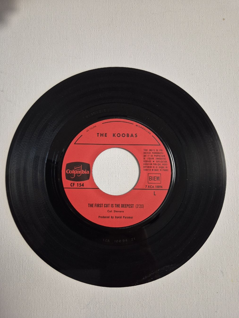 Schallplatten: The Koobas - The First Cut Is The Deepest - Single 7 – Gebraucht aus Uster von newwave0 3