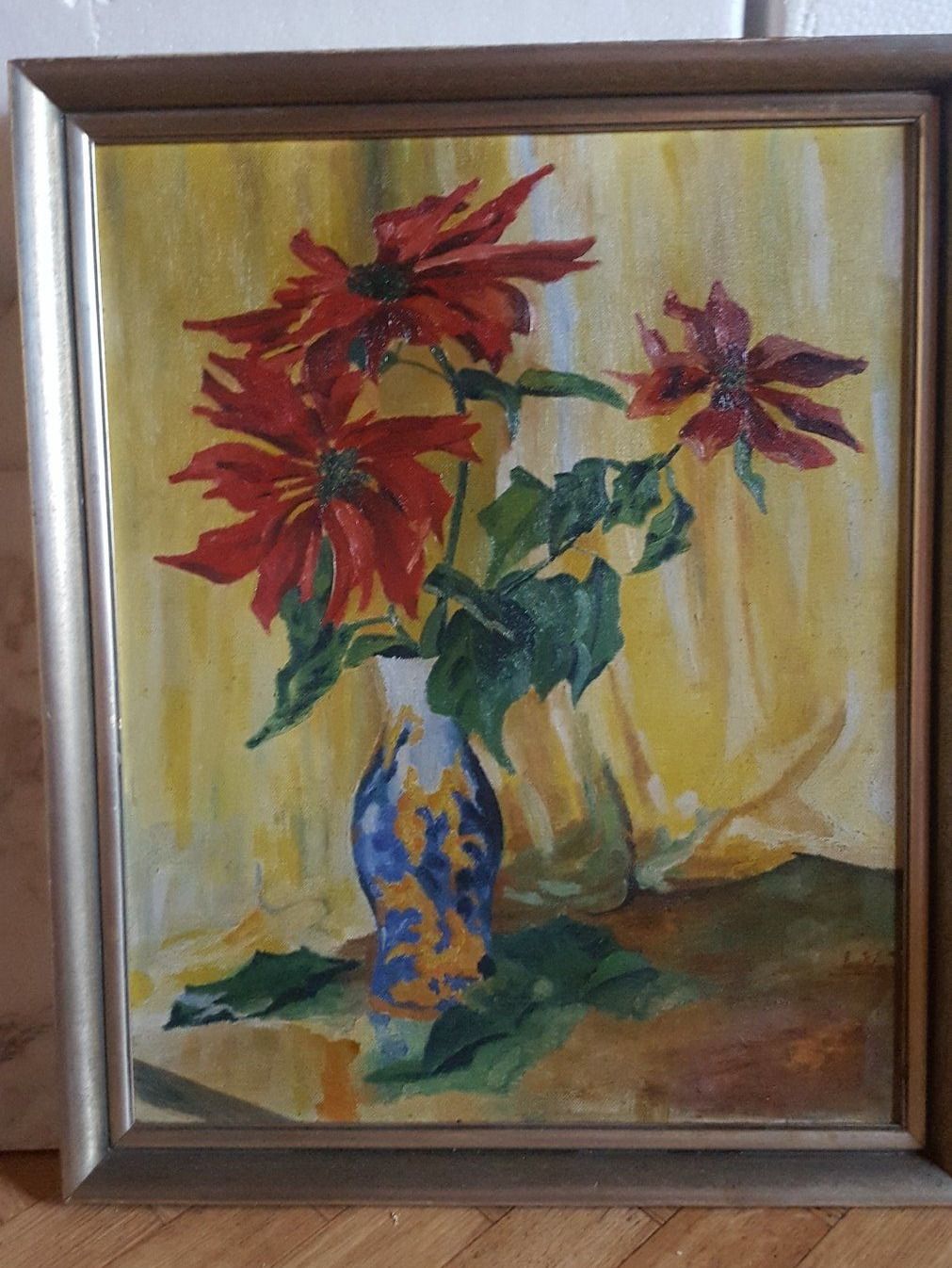Dipinti: altes Blumenbild signiert , gerahmt – Usato da Arlesheim venduto da shopradl