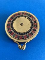 Vintage Geld, Münz oder Jeton Beutel mit Roulette Verschluss