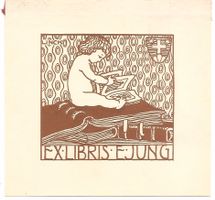 Ex-libris héraldique Émile JUNG-DAULTE (1865-1954)