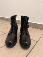 Bottes en cuir noir pour femme, taille 36 