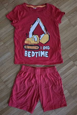 Kurzarm-Pyjama Bagger Grösse 110-116