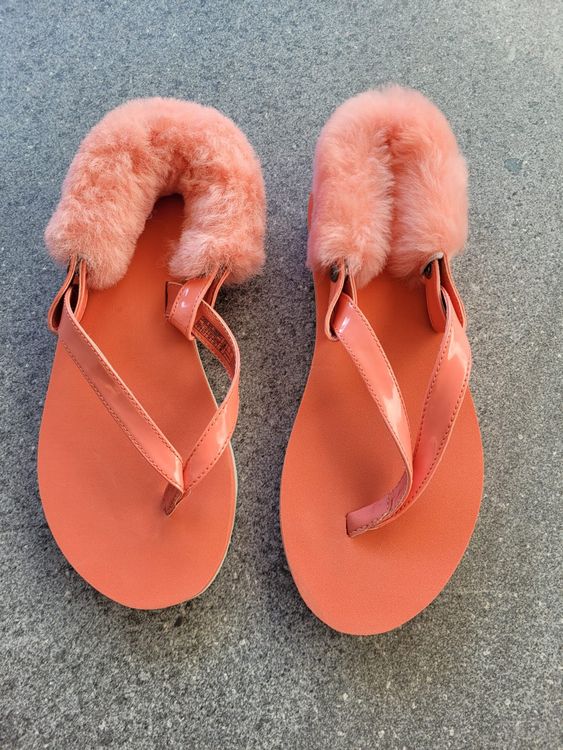 ugg-sandalen-flip-flops-mit-fell-gr-38-top-zustand-neu-gem-ss
