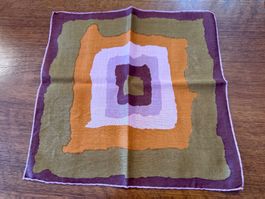 Vintage Taschentuch quadratisch mehrfarbig guter Zustand