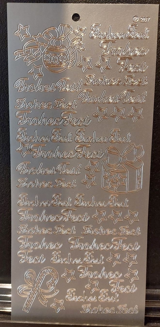 Aufkleber: Weihnachtliche Kleber "Frohes Fest" Sticker – Neu und originalverpackt aus Zollikofen von Blackie